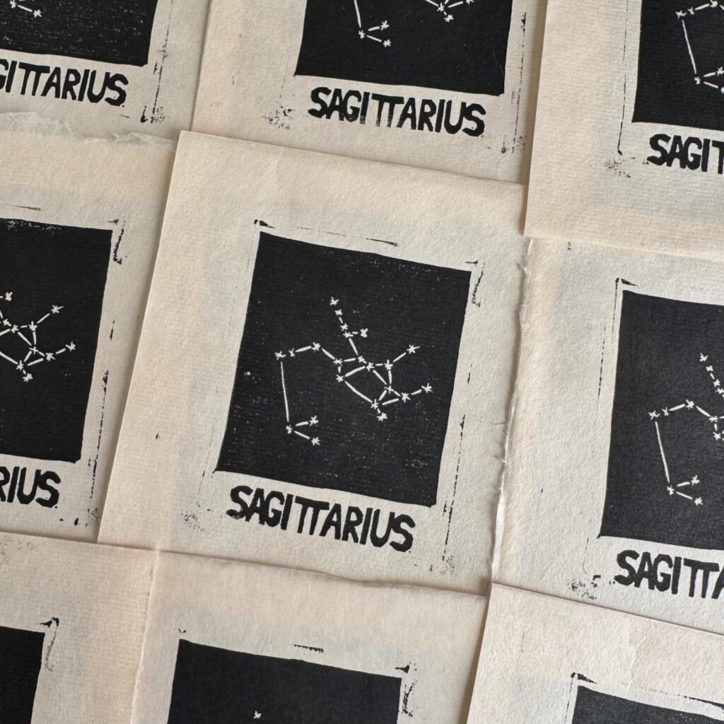Prints of the constellation Sagittarius