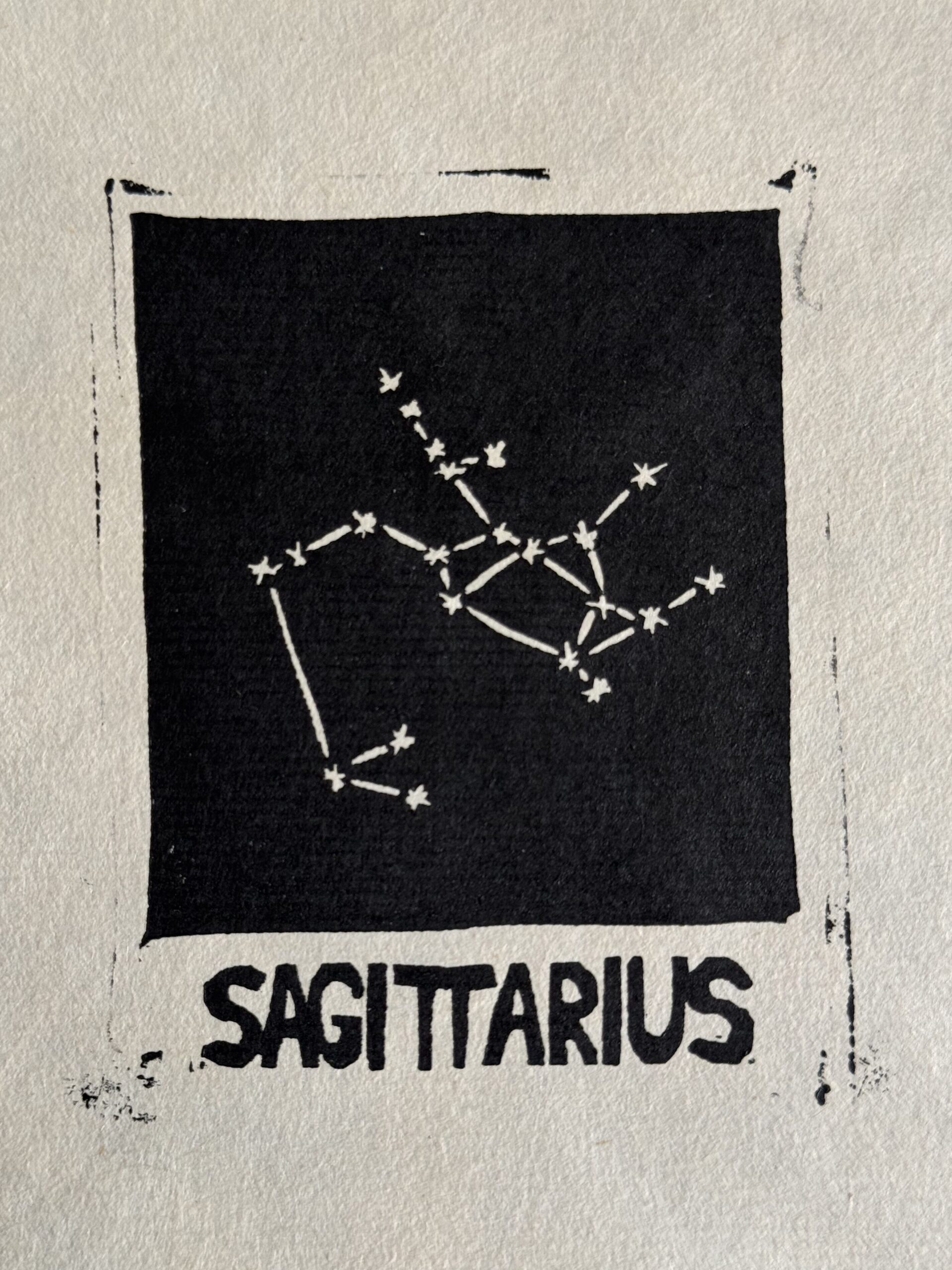 A print of the constellation Sagittarius